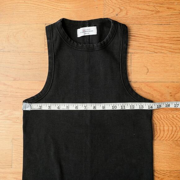 Sold‎ Out NYC Ribbed Racerback Basic Tank Black Women's M Grunge Y2K Streetstyle - Picture 6 of 6
